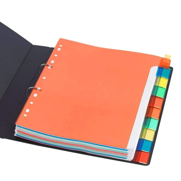 plastic Separators  A4 Binder Index Divider (10 Insertable tab Sheets)  | Royal Stationers Best Quality Guarantee