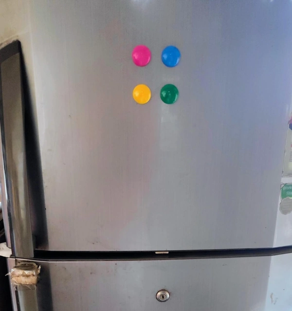 Colourful Magnet Buttons for Fridge/Magnetic Whiteboard/Stick Notes, Photos, Charts and More - Multicolor (10) 30 MM | Royal Stationers Best Quality Guarantee