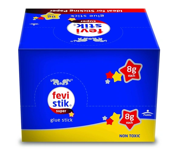 Pidilite Fevistik Glue Stick (8g) multi-purpose, non messy -: Pack of 30 | Royal Stationers Best Quality Guarantee