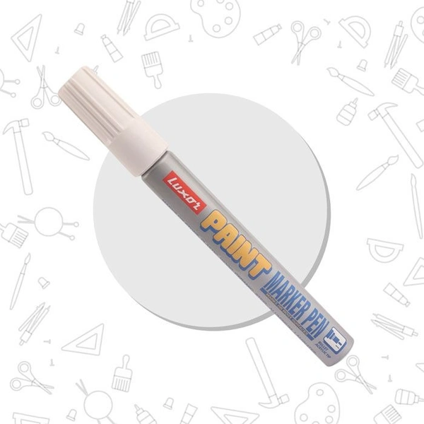 Luxor white  Paint Marker With Extra Tip Free Pak Of-10 | Royal Stationers Best Quality Guarantee
