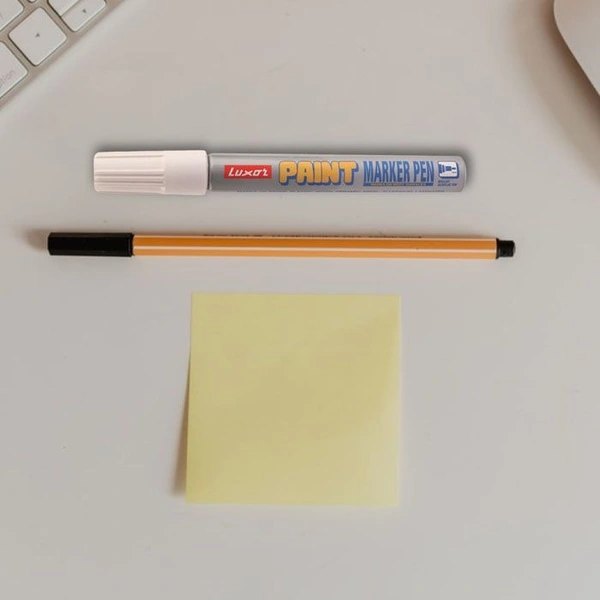 Luxor white  Paint Marker With Extra Tip Free Pak Of-10 | Royal Stationers Best Quality Guarantee