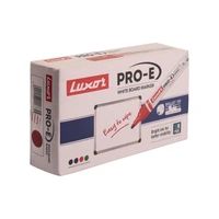 Luxor White Board Marker with extra replacement tip  - red - Box Of 10 | Royal Stationers Best Quality Guarantee