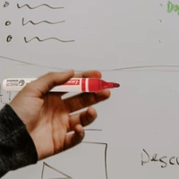 Luxor White Board Marker with extra replacement tip  - red - Box Of 10 | Royal Stationers Best Quality Guarantee