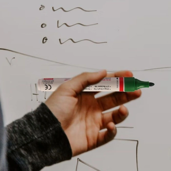 Luxor Refillable White Board Marker with extra replacement tip free - Green - Box Of 10 | Royal Stationers Best Quality Guarantee