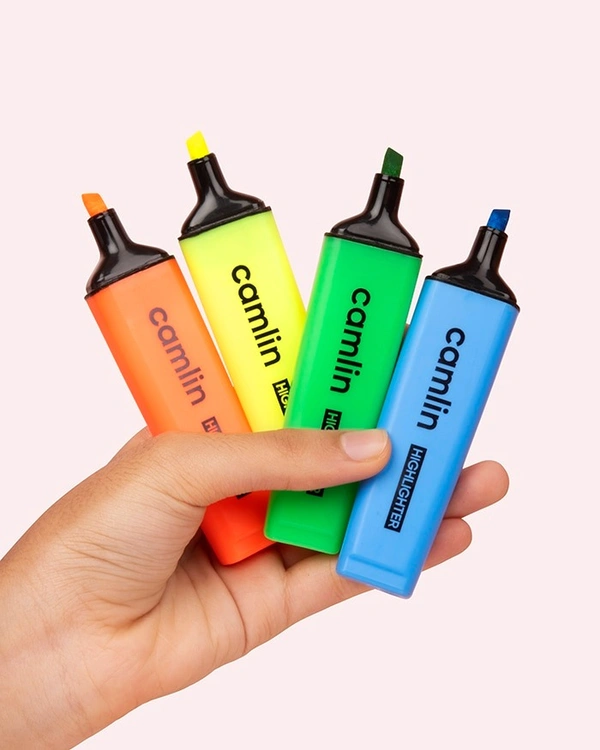 Camlin  Highlighters Set Of 5 | Royal Stationers Best Quality Guarantee
