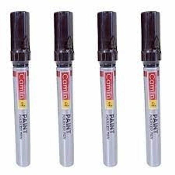 camlin paint  marker with extra tip free  pack of 10- black | Royal Stationers Best Quality Guarantee