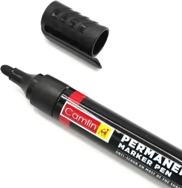 camlin permanent marker black- Pack of 10 | Royal Stationers Best Quality Guarantee