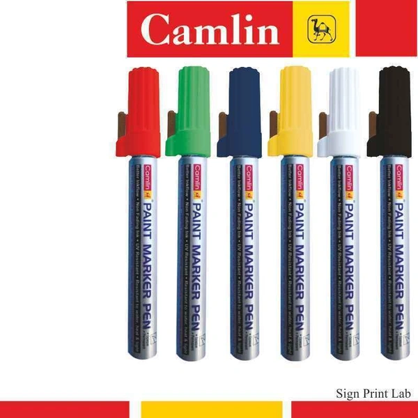 camlin paint  marker with extra tip free  pack of 10 -blue | Royal Stationers Best Quality Guarantee