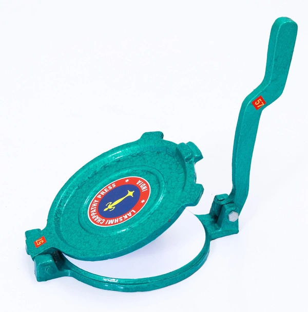 Lakshmi Chapati Press 17 Cm Inside Round  - Pine Green, 17 CM Inside Round