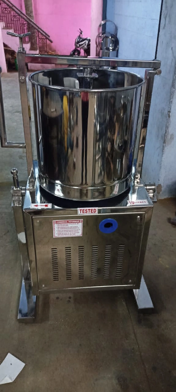 10 Litres Commercial Tilting Wet Grinder  - Silver, 10 Litres