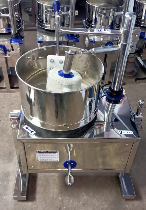 3 Litres Single Stone Tilting Wet Grinder  - Silver, 3 Litres Tilting