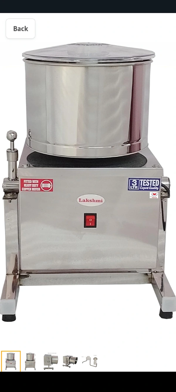 3 Litres Ss Tilting Wet Grinder  - 3 Litres