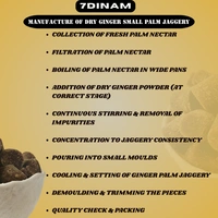 Dry Ginger Palm Jaggery (14g) - JAR, 500g