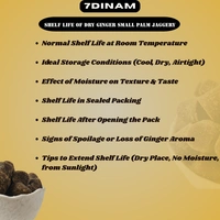 Dry Ginger Palm Jaggery (14g) - JAR, 500g