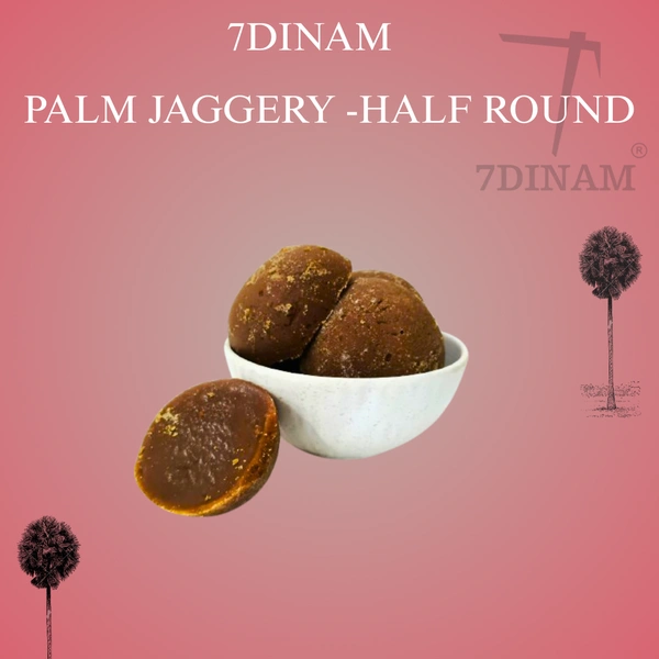 PALM JAGGERY HALF ROUND 1 KGS - NORMAL COVER, 1