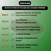 Sugarcane Jaggery Powder - JAR, 1 Kg