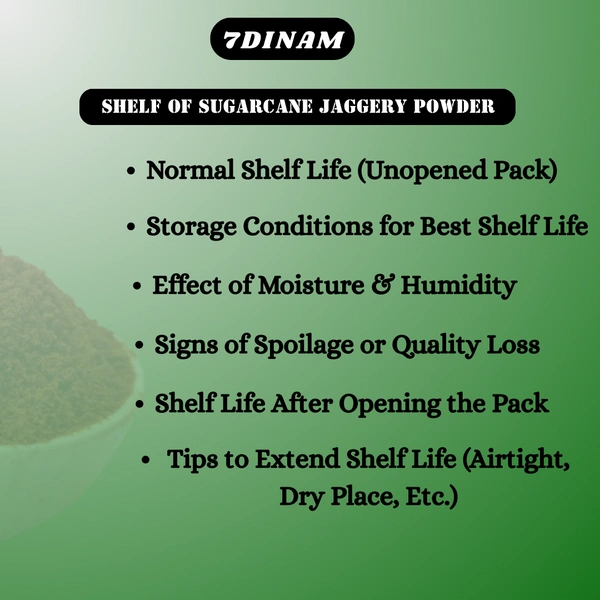 Sugarcane Jaggery Powder - JAR, 1 Kg