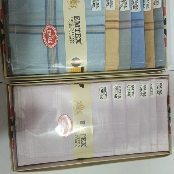 EMTEX HANDKERCHIEF 1800 - LIGHT COLOUR