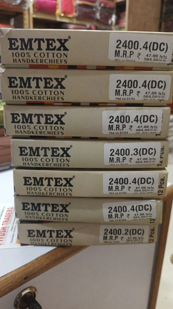 EMTEX HANDKERCHIEF 2400 - DARK COLOUR