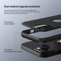 Nillkin Super Frosted Shield Pro Matte cover case for Apple iPhone 15 6.1 (2023) (with LOGO cutout) - Apple IPhone 15 6.1 (2023), Black
