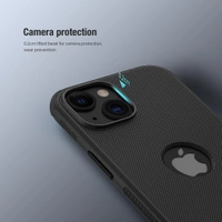 Nillkin Super Frosted Shield Pro Matte cover case for Apple iPhone 15 6.1 (2023) (with LOGO cutout) - Apple IPhone 15 6.1 (2023), Black