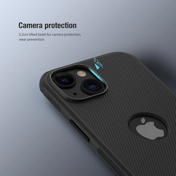 Nillkin Super Frosted Shield Pro Matte cover case for Apple iPhone 15 6.1 (2023) (with LOGO cutout) - Apple IPhone 15 6.1 (2023), Black