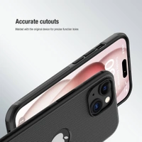 Nillkin Super Frosted Shield Pro Matte cover case for Apple iPhone 15 6.1 (2023) (with LOGO cutout) - Apple IPhone 15 6.1 (2023), Black