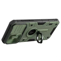 Nillkin CamShield Armor case for Apple iPhone 15 Pro 6.1 (2023) (with LOGO cutout) - Iphone 15pro, Olive Drab