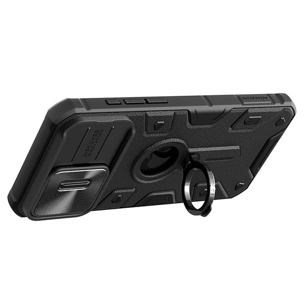 Nillkin CamShield Armor case for Apple iPhone 15 Pro Max 6.7 (2023) (with LOGO cutout) - Iphone 15promax, Black