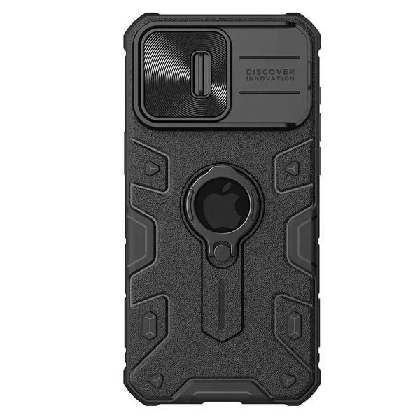 Nillkin CamShield Armor case for Apple iPhone 15 Pro Max 6.7 (2023) (with LOGO cutout) - Iphone 15promax, Black