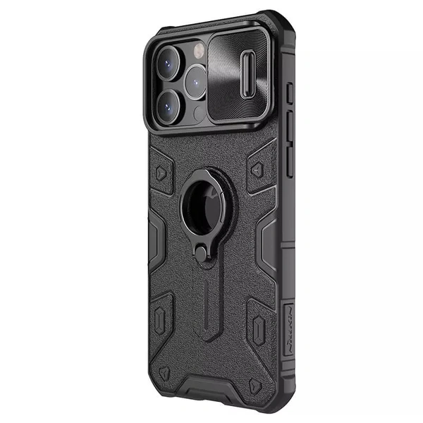 Nillkin CamShield Armor case for Apple iPhone 15 Pro Max 6.7 (2023) (with LOGO cutout) - Iphone 15promax, Black