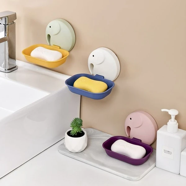 Elephant Shape Self Adhesive Soap Stand