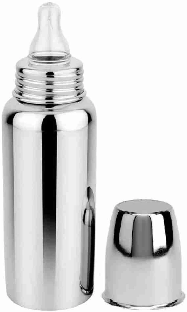 Silver Baby Feeding Bottle