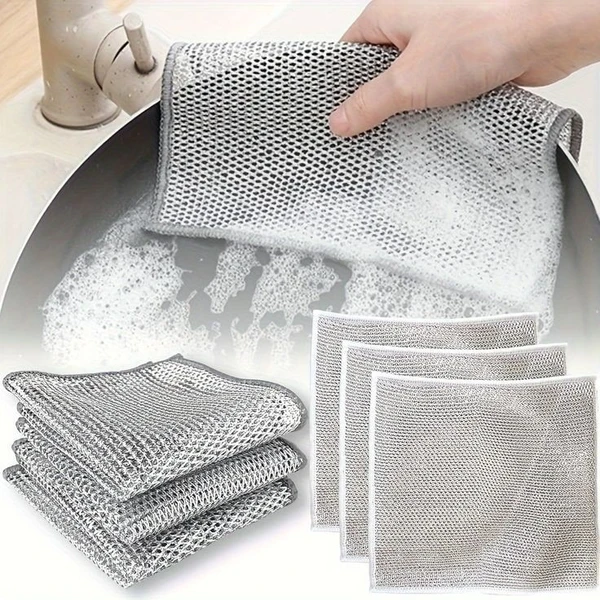 Dish Wash Wire Cloth (Steel Scrubber)