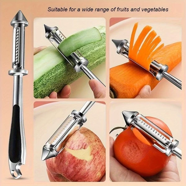 3in1 Stainless Steel Peeler