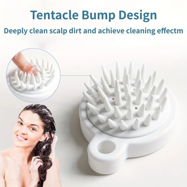 Silicon Soft Head Wash Shampoo Brush