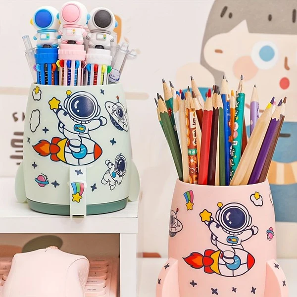 Astronaut Sticker Multipurpose Pen Holder