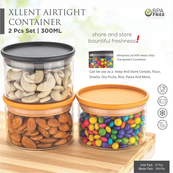 2 Pcs Airtight Container 300 ML