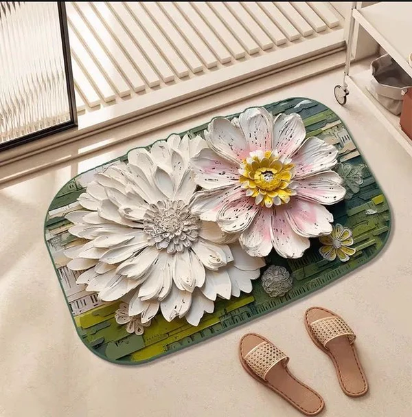 3D Flower Door Mat (Imported)