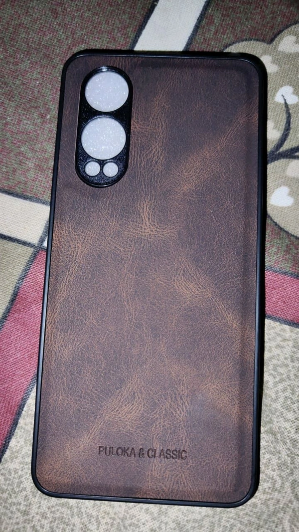 OnePlus Nord CE 4 Lite Artificial Leather Back Cover (Dark Brown)