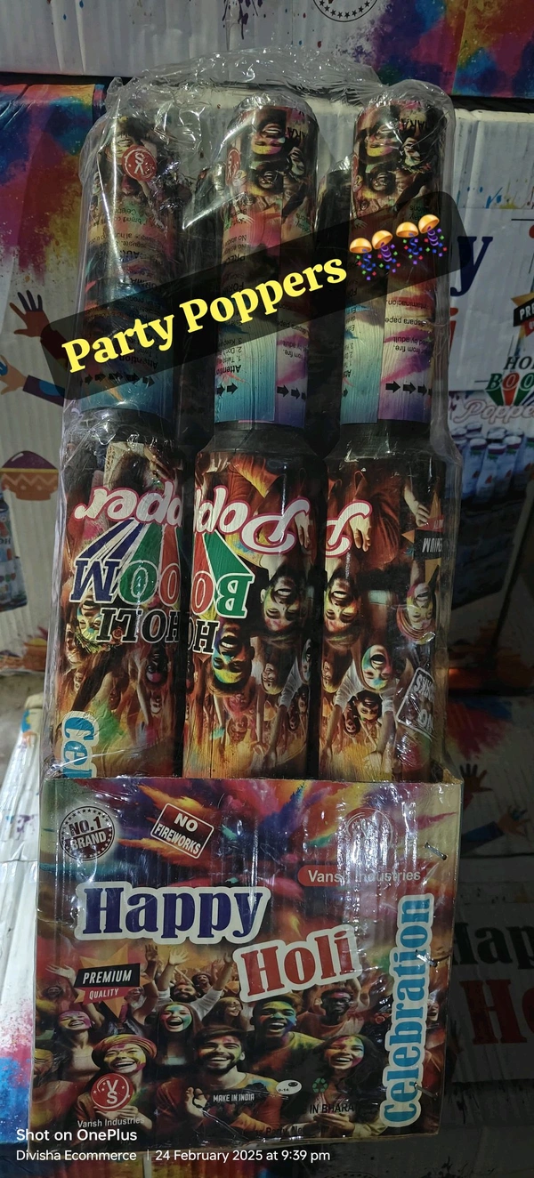 Holi Party Popper (1Piece)