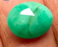 Natural Emerald Stone (Certified by GIA / IGJTL / IGI ) Brazil Mines Panna Stone Unheated UntreatedCODE = Emerald3743 - Harlequin