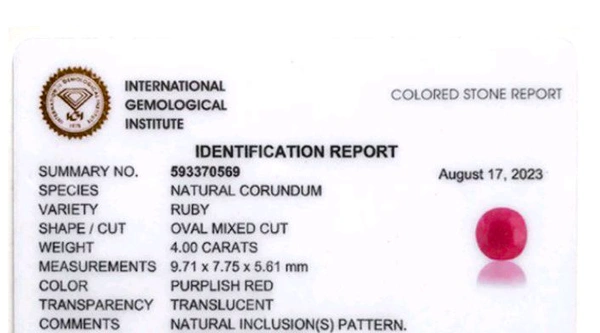 Natural Ruby Stone (Certified by GIA / IGJTL / IGI ) African Mines Unheated UntreatedCODE = Ruby6068 - Morocco Brown