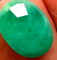 Natural Emerald Stone (Certified by GIA / IGJTL / IGI ) Brazil Mines Panna Stone Unheated UntreatedCODE = Emerald3738 - Green