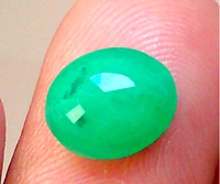 Natural Emerald Stone (Certified by GIA / IGJTL / IGI ) Zambia Mines Panna Stone Unheated UntreatedCODE = Emerald2688 - Green