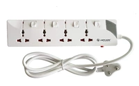 Lapcare LAPCARE 4 WAY EXTENSION SOCKET WITH SPIKE BUSTER 3M CABLE 5 Socket Extension Boards  (White) - White
