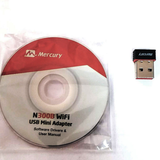 Mercury MERCURY N300B WiFi USB Mini Adapter - Black