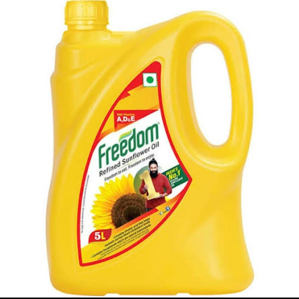 Freesom Refind Sunflower Oil - Web Orange, 5 5Lit