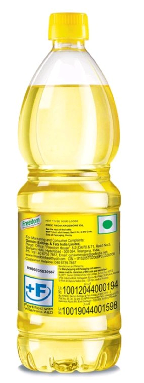 Freedom Refined Sunflower Oil - Web Orange, 1 Lit