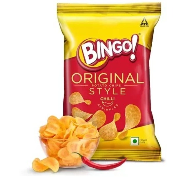 Bingo Chilli Sprinkled Chips  (43 g) - 43g, Web Orange